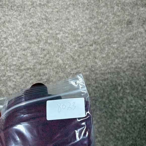 Eddie Bauer Mens TXL Quarter Zip Fleece Pullover Burgundy Marled Sweater Knit - Picture 9 of 9